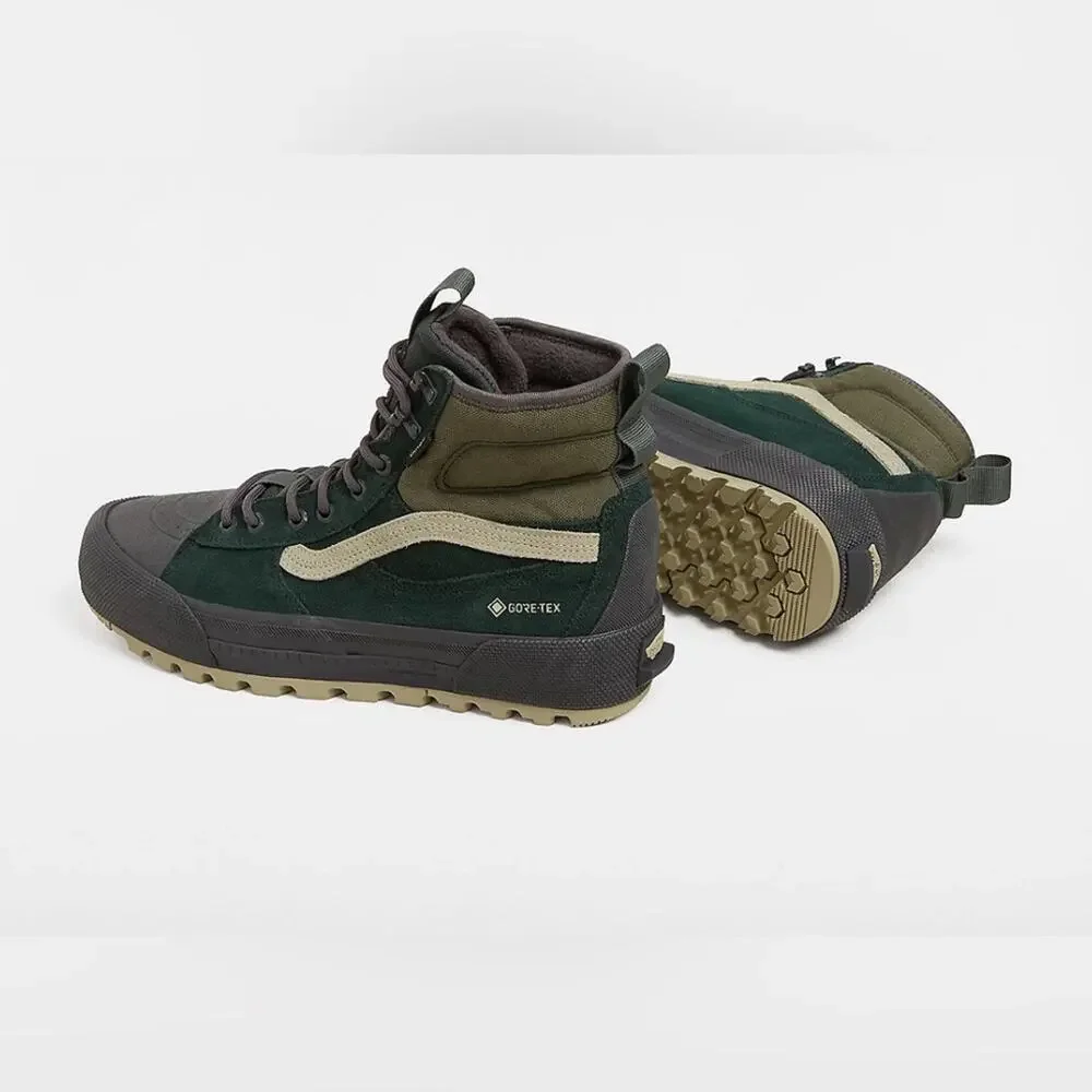 NEW VANS SK8-HI GORE-TEX MTE-3 SHOES SCARAB GRAPE LEAF GREEN UNISEX M6 W7.5